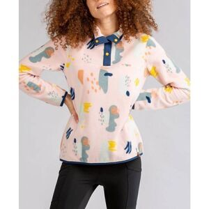 Liv Outdoor Women's Frostbite Snap Pullover Fleece Pink Size L